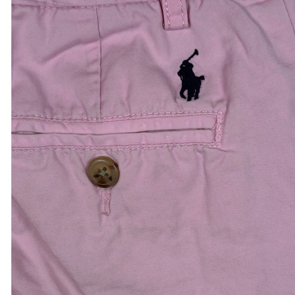 Polo Ralph Lauren Chino Shorts Kids Size 8 Pink Cotton Twill Embroidered‎ Pony